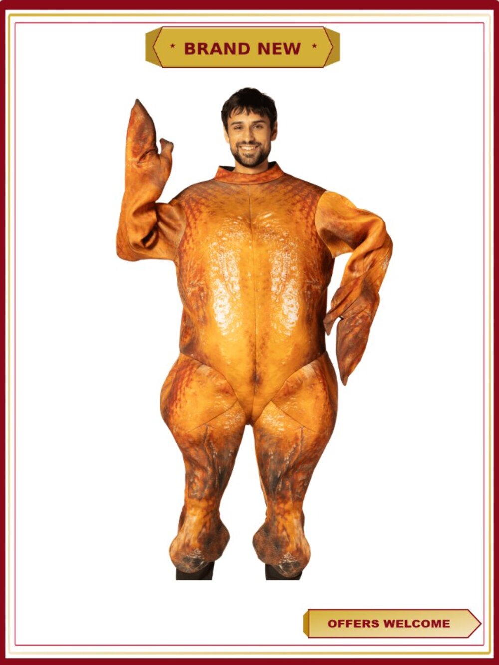 Turkey Halloween Costume Tunic Adult One Size